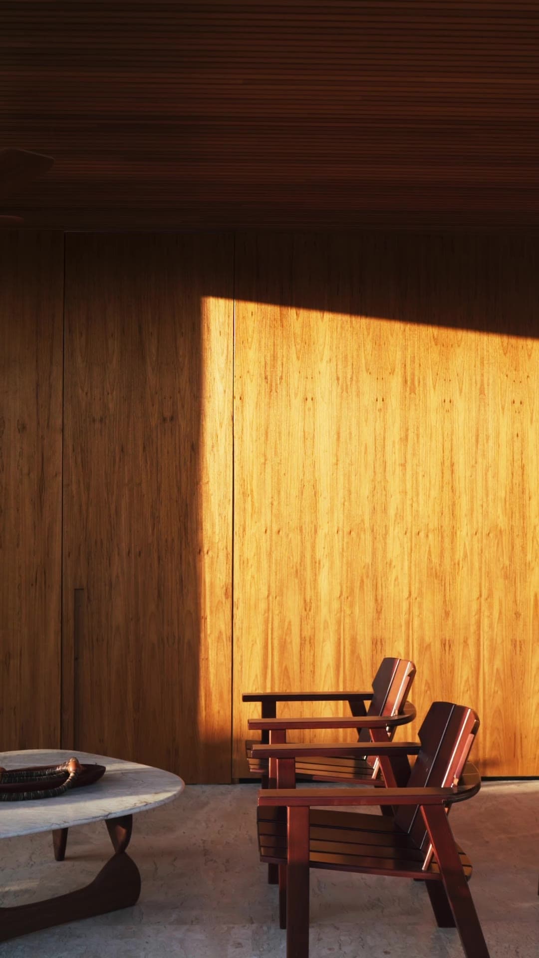 Lar tem cheiro: a vertical film moving through the house.
